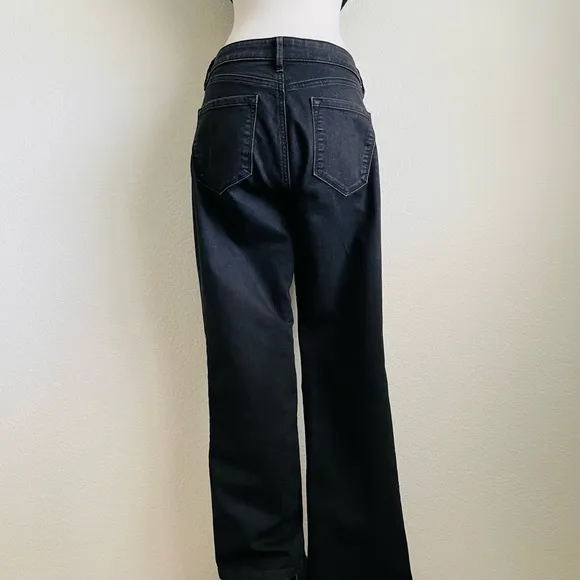 Ann Taylor Loft Black Curvy Sexy Boot Cut Jeans