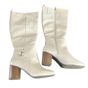 Anne Klein Women's Spencer Pointed Toe Knee High Boots Size 9.5 Wide Width