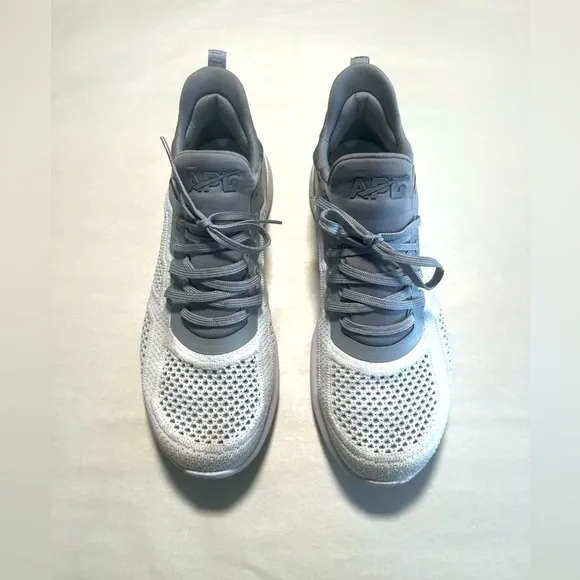 APL TechLoom Tracer Shoes - Cement Grey and White -  Size 9.5