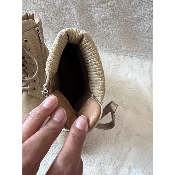AQUATALIA Myla Corduroy Suede Ankle Boots Size 10