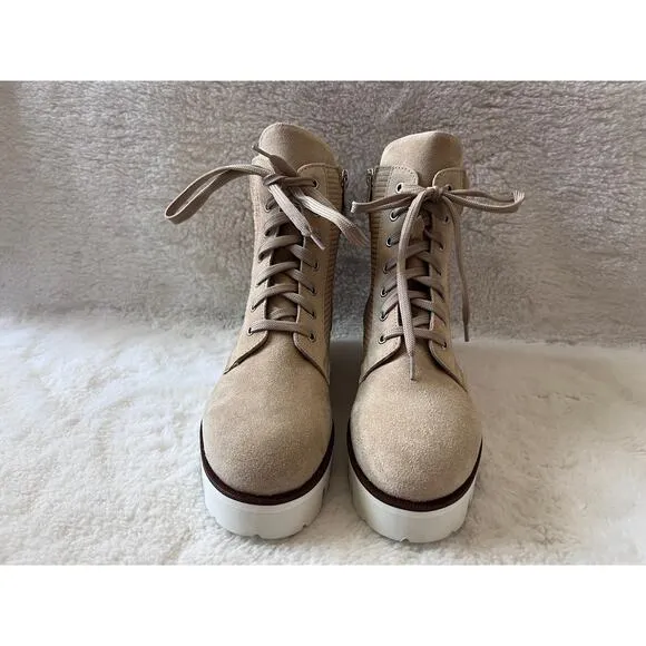 AQUATALIA Myla Corduroy Suede Ankle Boots Size 10