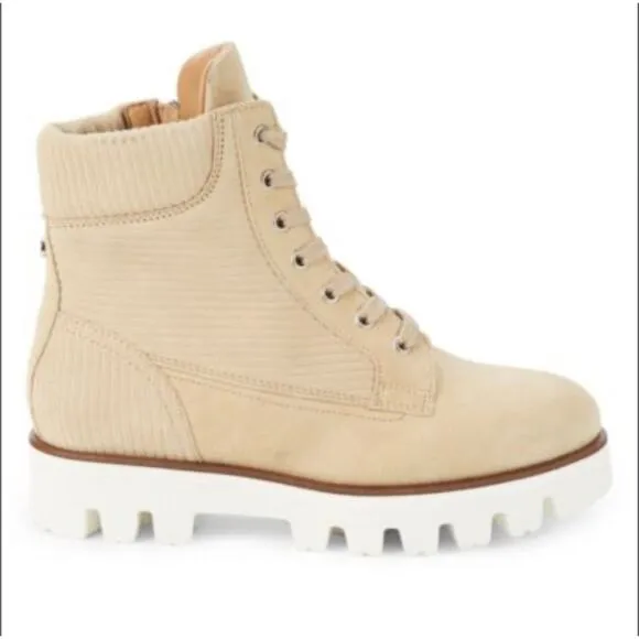 AQUATALIA Myla Corduroy Suede Ankle Boots Size 10