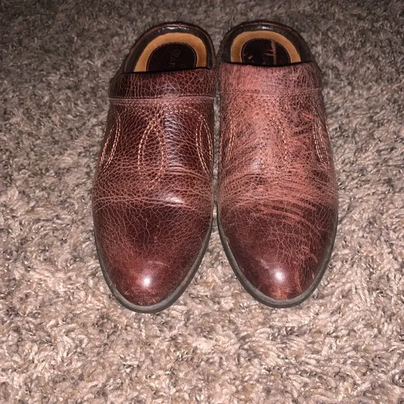 Ariat Brown Leather Mules Size 7