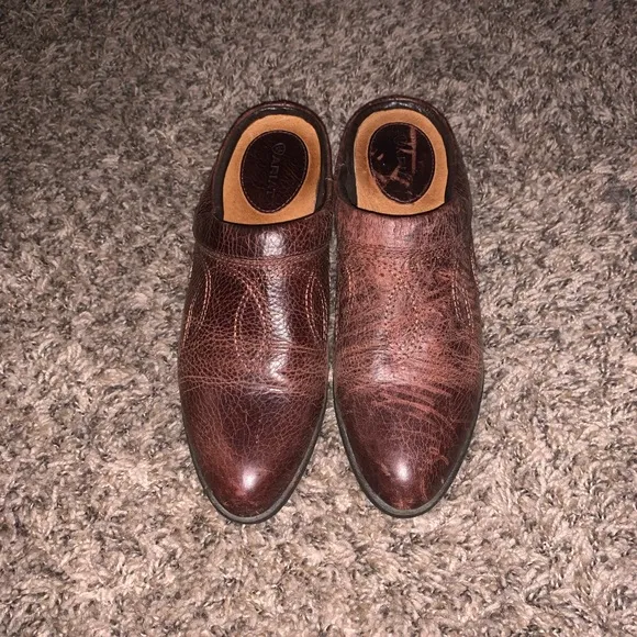 Ariat Brown Leather Mules Size 7