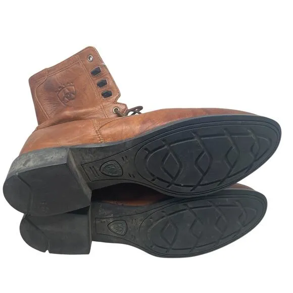 Ariat Heritage Lacer Lace Up Cowboy Boot Mens 13D Light Brown Tan Lace Up