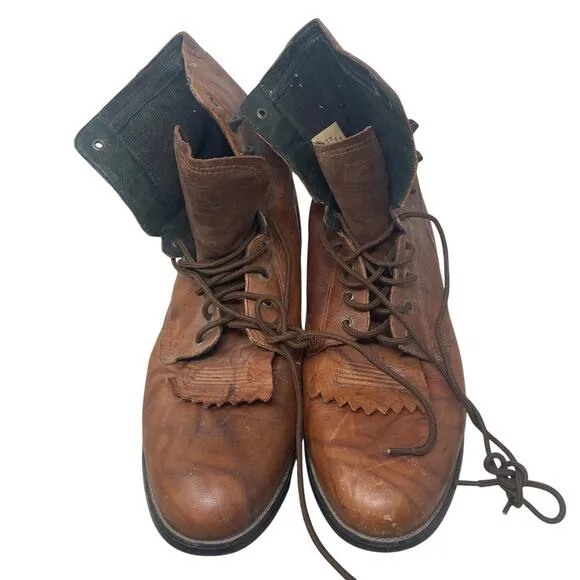 Ariat Heritage Lacer Lace Up Cowboy Boot Mens 13D Light Brown Tan Lace Up