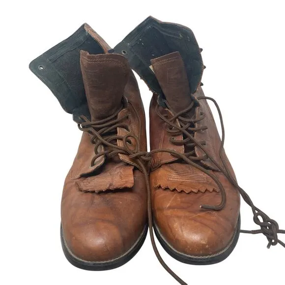 Ariat Heritage Lacer Lace Up Cowboy Boot Mens 13D Light Brown Tan Lace Up
