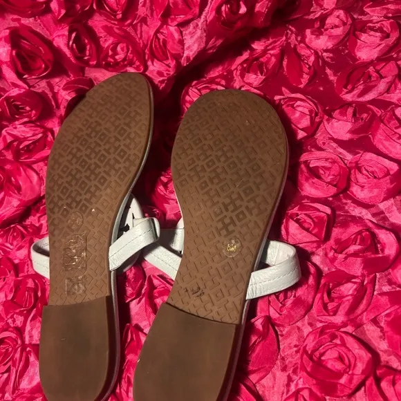 Authentic Tory Burch miller sandals light blue