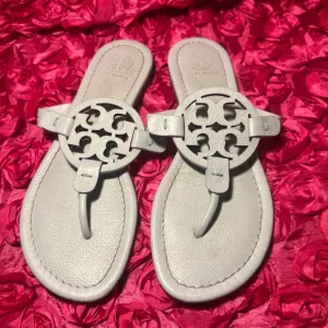 Authentic Tory Burch miller sandals light blue