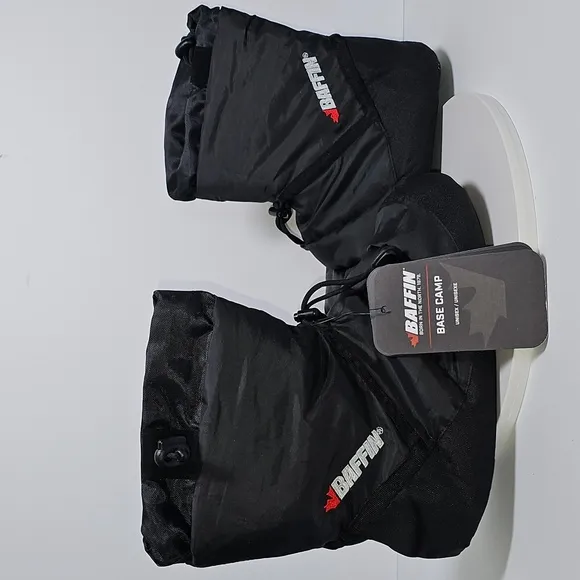 Baffin Base Camp Slipper Booties Shoes Cush Collection Canada Nylon Black M