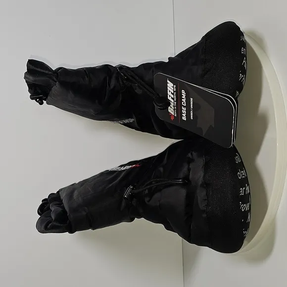 Baffin Base Camp Slipper Booties Shoes Cush Collection Canada Nylon Black M