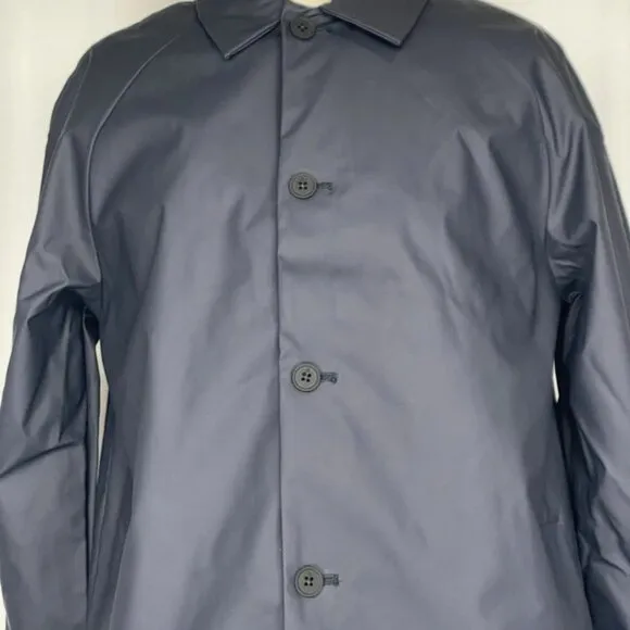 Banana Republic Men's Oversized Water-Resistant Mac Jacket Navy Blue Size S NWT