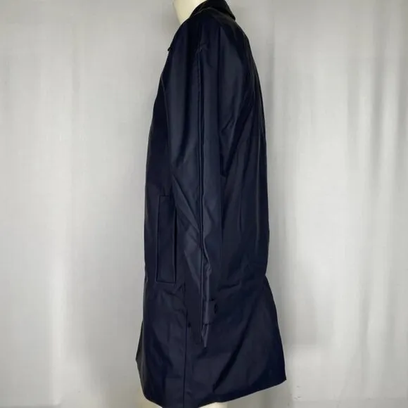 Banana Republic Men's Oversized Water-Resistant Mac Jacket Navy Blue Size S NWT