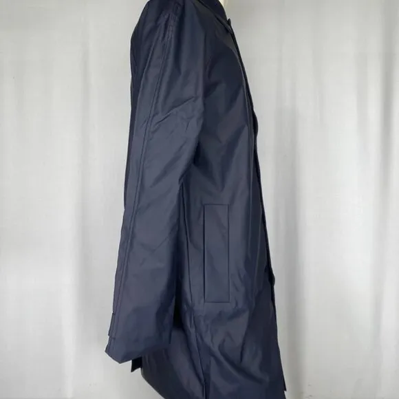 Banana Republic Men's Oversized Water-Resistant Mac Jacket Navy Blue Size S NWT