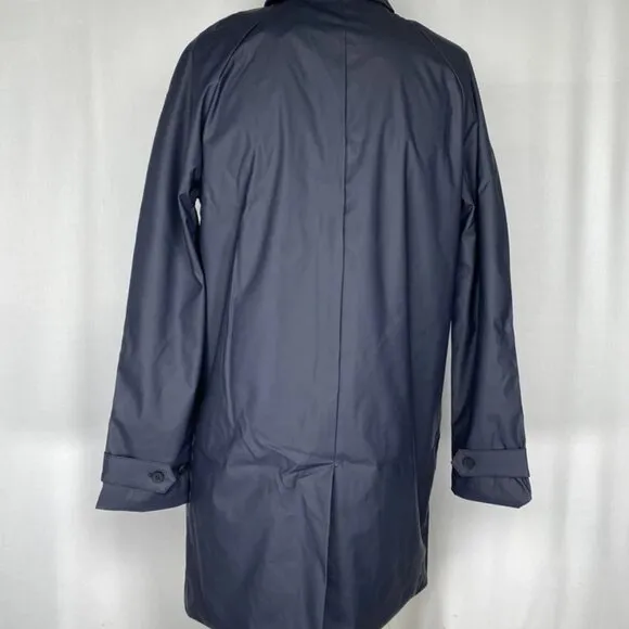 Banana Republic Men's Oversized Water-Resistant Mac Jacket Navy Blue Size S NWT