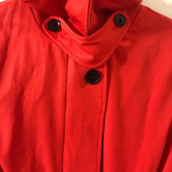 Banana Republic Poppy Red Belted Trench Jacket S