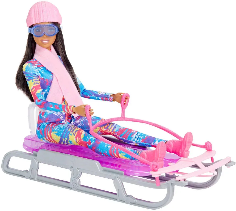 Barbie Winter Sports Sledge Doll