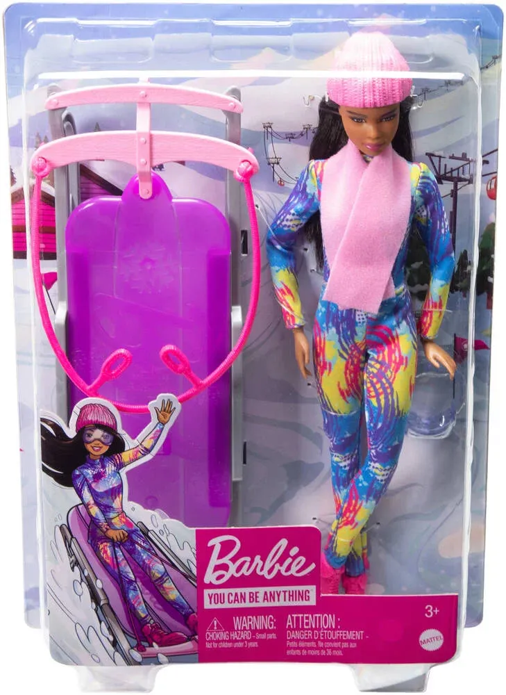 Barbie Winter Sports Sledge Doll