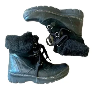 BareTraps Dakota boots | Black Lace Up Winter Faux Fur | Bare Traps | Size 7