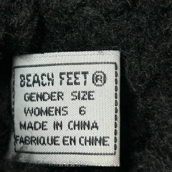 Beach Feet Suede Sherpa Wool Lined Tall Lace Back Black Boots Women Size 6 EUC!!