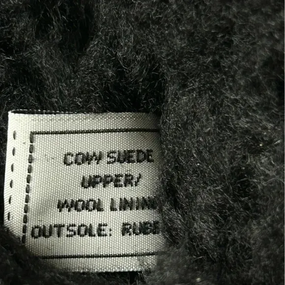 Beach Feet Suede Sherpa Wool Lined Tall Lace Back Black Boots Women Size 6 EUC!!