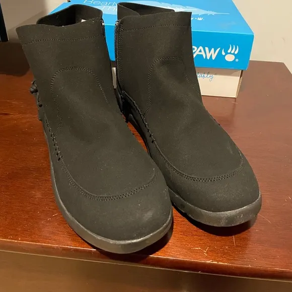 BearPaw Black Ankle Boots - In Box