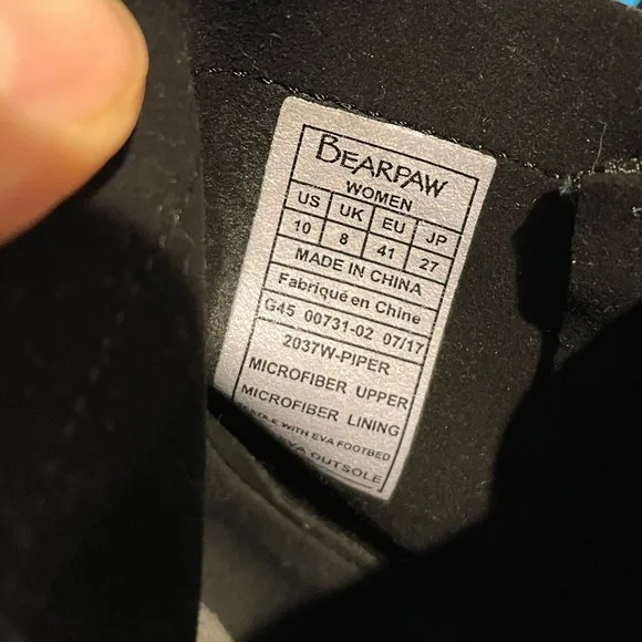 BearPaw Black Ankle Boots - In Box