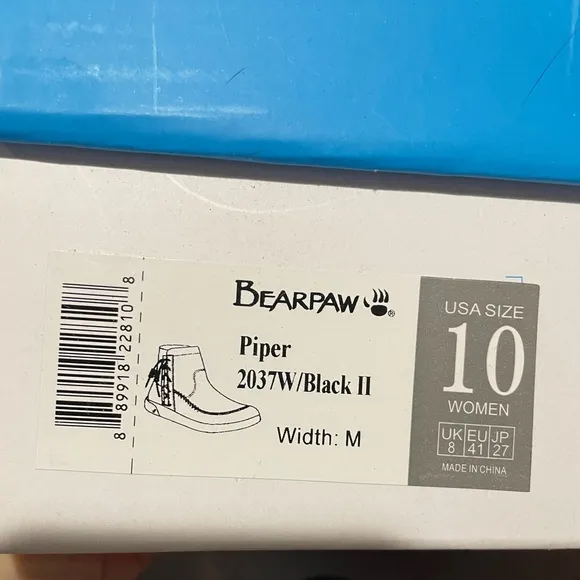 BearPaw Black Ankle Boots - In Box