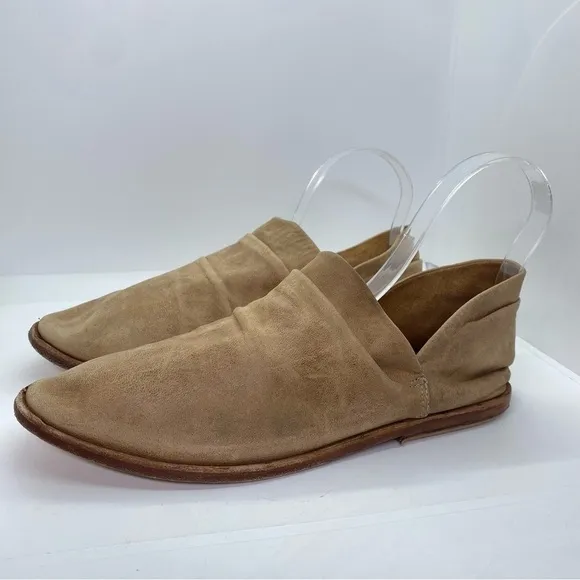 BEEK Puffin Leather SLIP ON BOOTIES SHOES 10