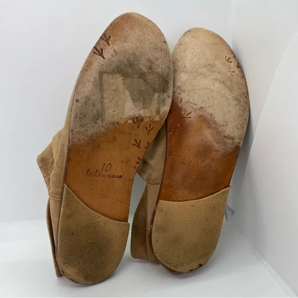 BEEK Puffin Leather SLIP ON BOOTIES SHOES 10