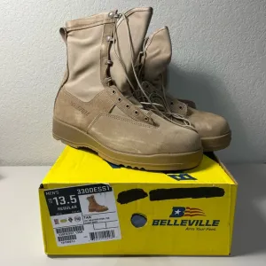 Belleville 330DESST Men's Desert Tan Hot Weather Steel Toe Boots 13.5