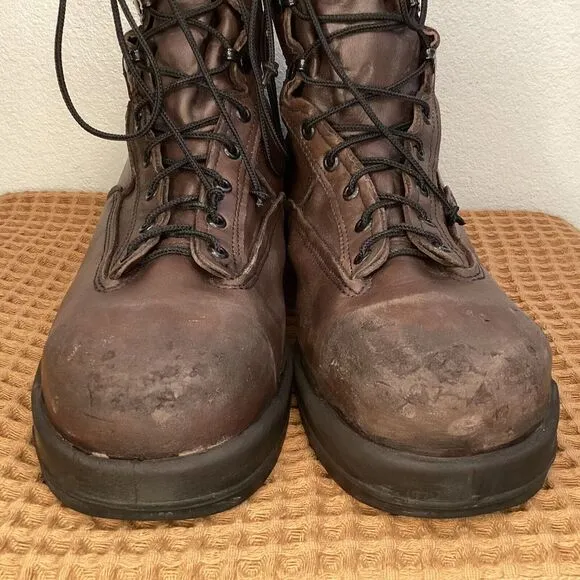 Belleville Men's 330 ST Men's Sz 13.5 R Wet Weather Steel Toe Flight Boots Brown