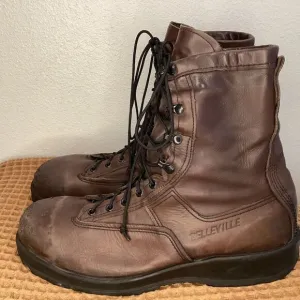 Belleville Men's 330 ST Men's Sz 13.5 R Wet Weather Steel Toe Flight Boots Brown