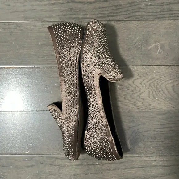 Beverly Feldman Rhinestone Covered Shoes Size 6