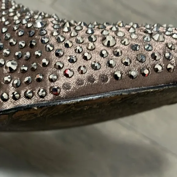 Beverly Feldman Rhinestone Covered Shoes Size 6