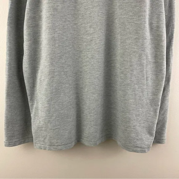 BILLY REID Men’s Light Grey Cloud Blue Donegal Terry Long Sleeve Henley Top
