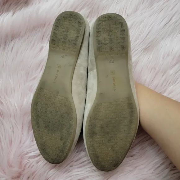 Birdies suede leather starling tan latte loafer shoes