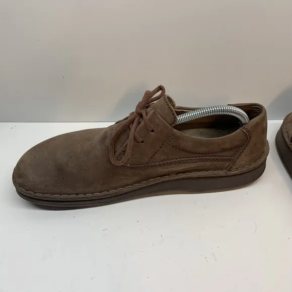 Birkenstock Footprints Mens Size 45 US M12 Brown Nubuck Leather Oxford Shoes