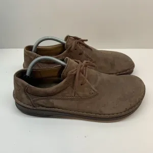 Birkenstock Footprints Mens Size 45 US M12 Brown Nubuck Leather Oxford Shoes