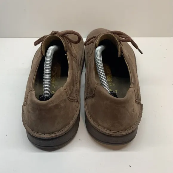 Birkenstock Footprints Mens Size 45 US M12 Brown Nubuck Leather Oxford Shoes