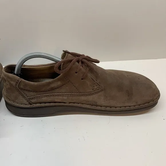 Birkenstock Footprints Mens Size 45 US M12 Brown Nubuck Leather Oxford Shoes