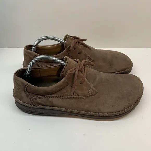 Birkenstock Footprints Mens Size 45 US M12 Brown Nubuck Leather Oxford Shoes