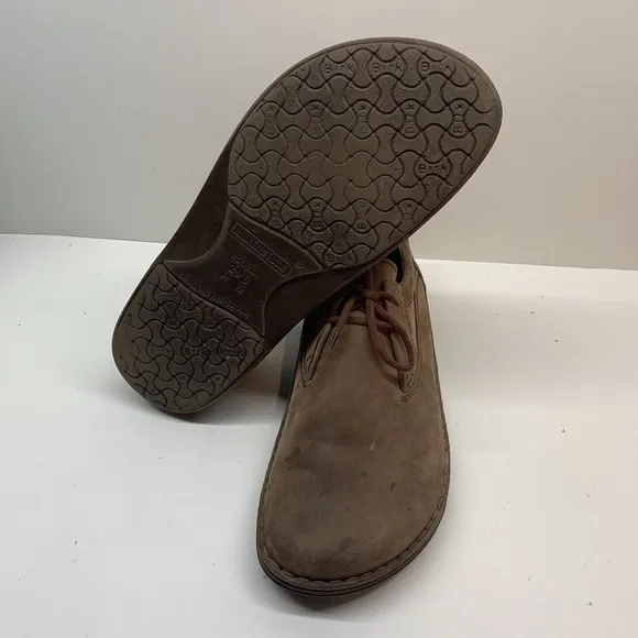 Birkenstock Footprints Mens Size 45 US M12 Brown Nubuck Leather Oxford Shoes