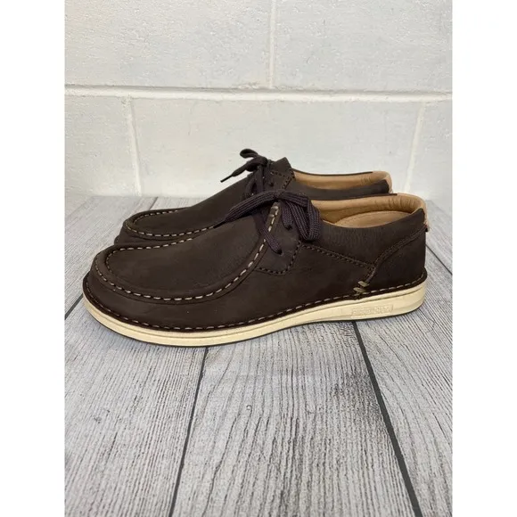 Birkenstock Pasadena Nubuck Leather Moc Toe Casual Shoes Mocha Brown M9 L11 EU42