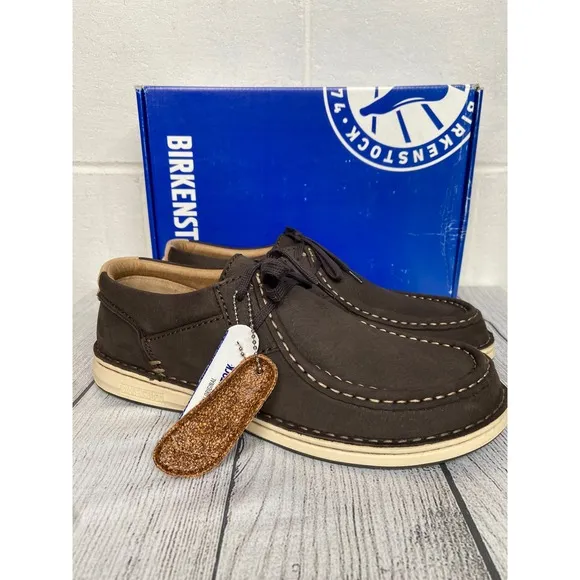 Birkenstock Pasadena Nubuck Leather Moc Toe Casual Shoes Mocha Brown M9 L11 EU42