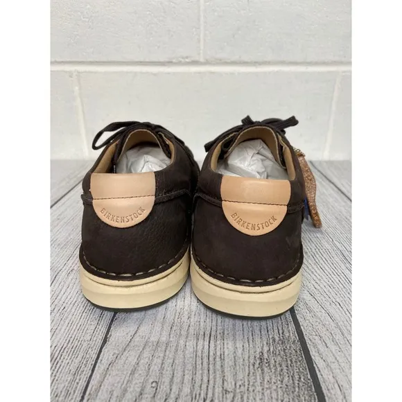Birkenstock Pasadena Nubuck Leather Moc Toe Casual Shoes Mocha Brown M9 L11 EU42
