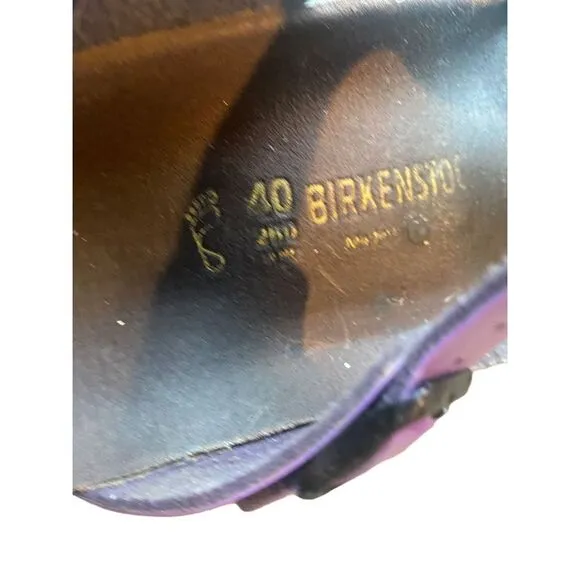 Birkenstock Gizeh Purple Patent size 40 womens