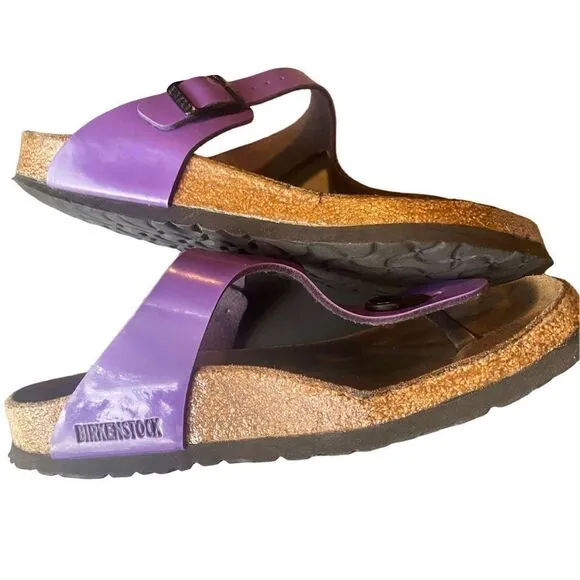 Birkenstock Gizeh Purple Patent size 40 womens