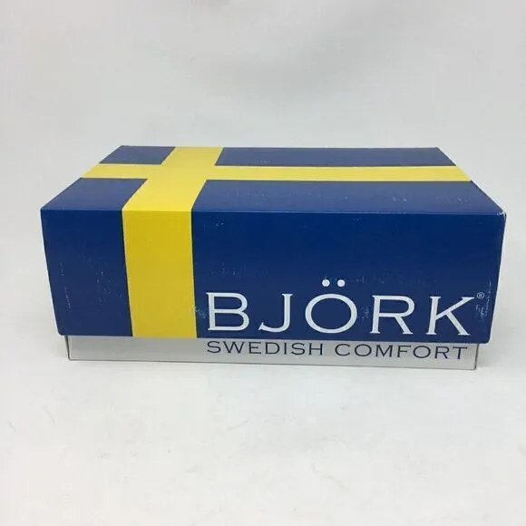 Bjork Women's Shoes Blue Size 37 US 6.5 Professional Leather Clogs Metallic
