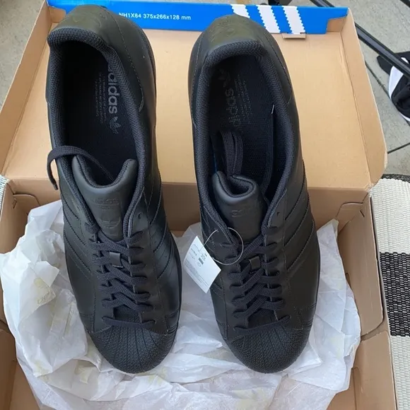 Black adidas Originals Men's Superstar Shoes‎ Sneaker